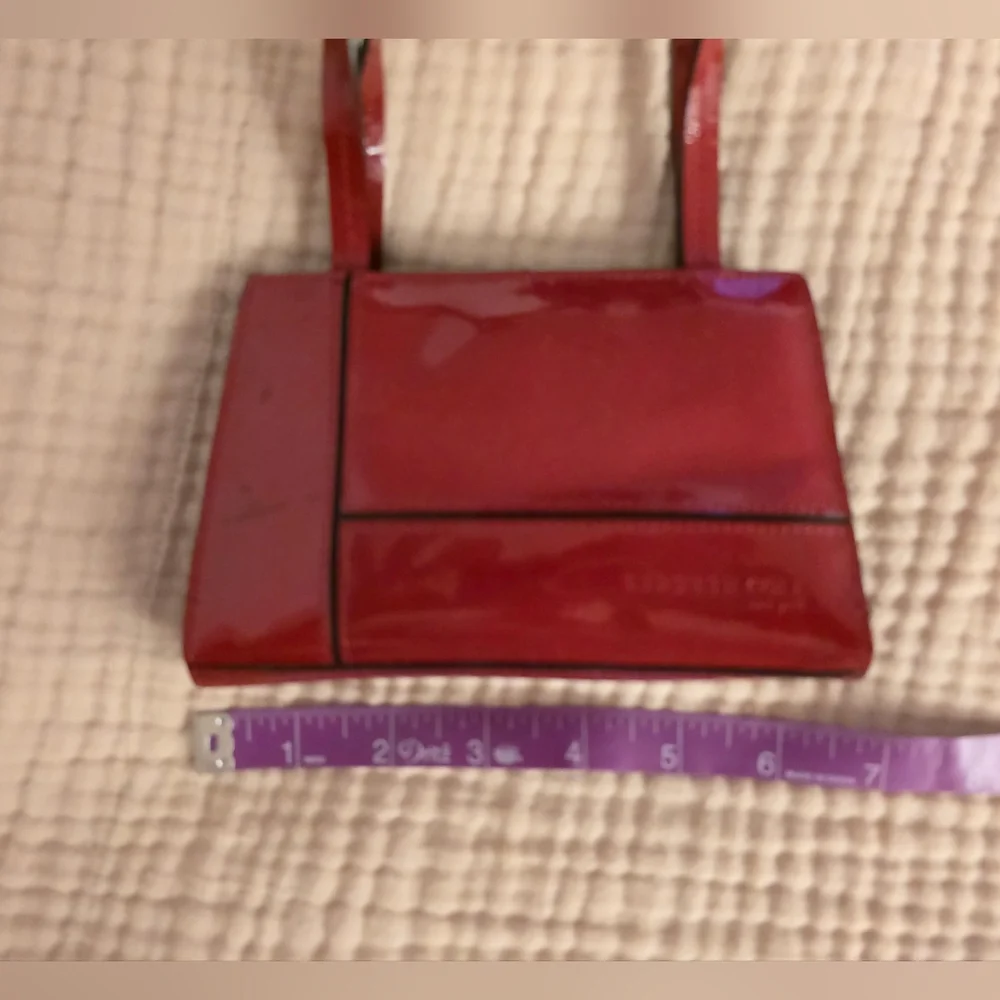 Kenneth Cole New York Red Patent Leather Mini Bag - Picture 2 of 6